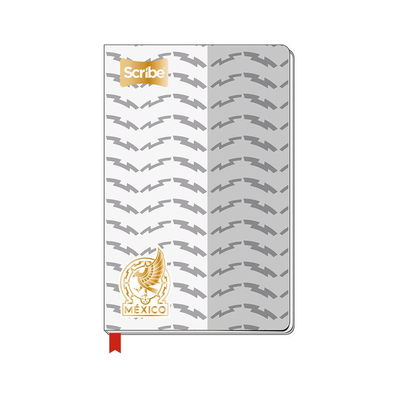 90538 - CUADERNO COSIDO FRANCES PD 100H RAYA SELECCION MEXICANA