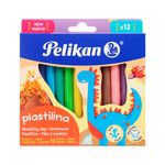 82019 - PLASTILINA CON 12 BARRAS COLORES SURTIDOS