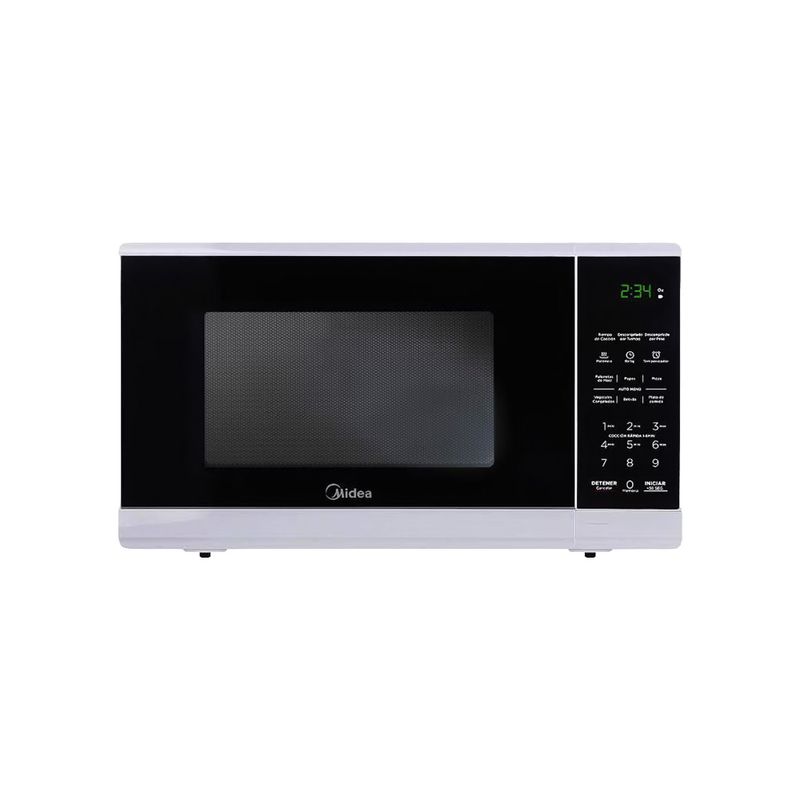 81840 - HORNO DE MICROONDAS 0 7 PIES, MIDEA, BLANCO C/ NEGRO