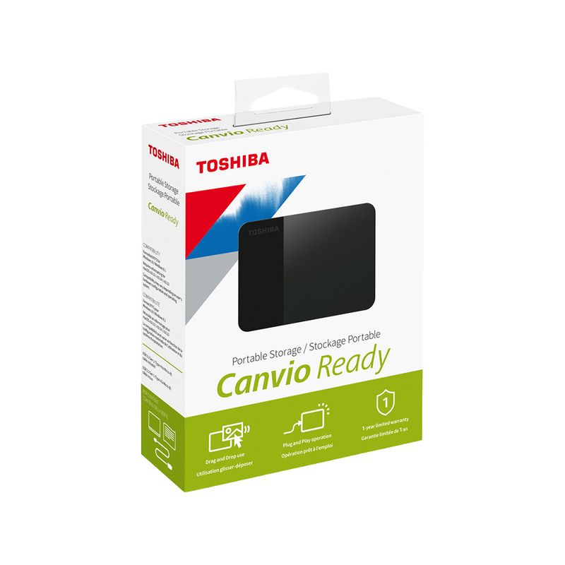 90860 - DISCO DURO EXTERNO CANVIO READY 2 5 1TB NEGRO, USB 3 2