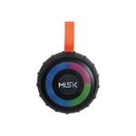 90349 - BOCINA PORTATIL TWS CON LUZ LED Y REPRODUCTOR DE USB MISIK MS238, NEGRO