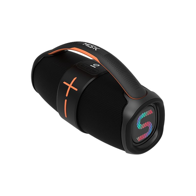 90558 - BOCINA RECARGABLE BLUETOOTH CON LUZ LED MISIK, MS225, NEGRO