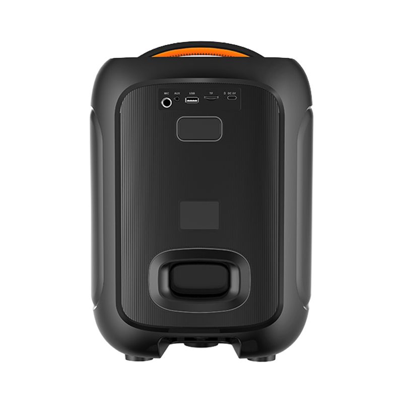 90566 - BOCINA BLUETOOTH 8" TWS LUCES, MICROFONO MISIK MB103, NEGRO