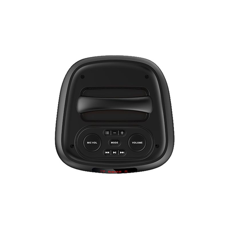 90567 - BOCINA BLUETOOTH 8" TWS LUCES, MICROFONO MISIK MB103, NEGRO