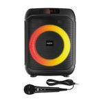 90352 - BOCINA BLUETOOTH 8" TWS LUCES, MICROFONO MISIK MB103, NEGRO