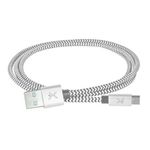 49498 - Cable USB Perfect Choice Tipo A a Micro Trenzado 1m Color Gris