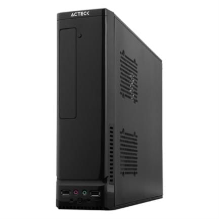 47994 - Gabinete Acteck Atom GS240 Mini Torre Slim con Fuente 450W Micro ATX/Mini ITX USB 2 0 1 Ventilador Color Negro