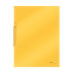 93455 - CARPETA CARTA PLASTICO CON CLIP AMARILLO TRASLUCIDO