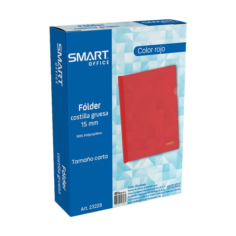 93702 - FOLDER CARTA PLASTICO CON COSTILLA ROJO TRANSPARENTE_2