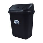 93323 - BOTE PARA BASURA 13LTS NEGRO RECTANGULAR CON BALANCIN