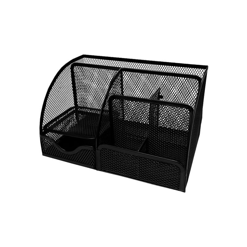 94392 - ORGANIZADOR DE MALLA METALICA 7 SECCIONES NEGRO