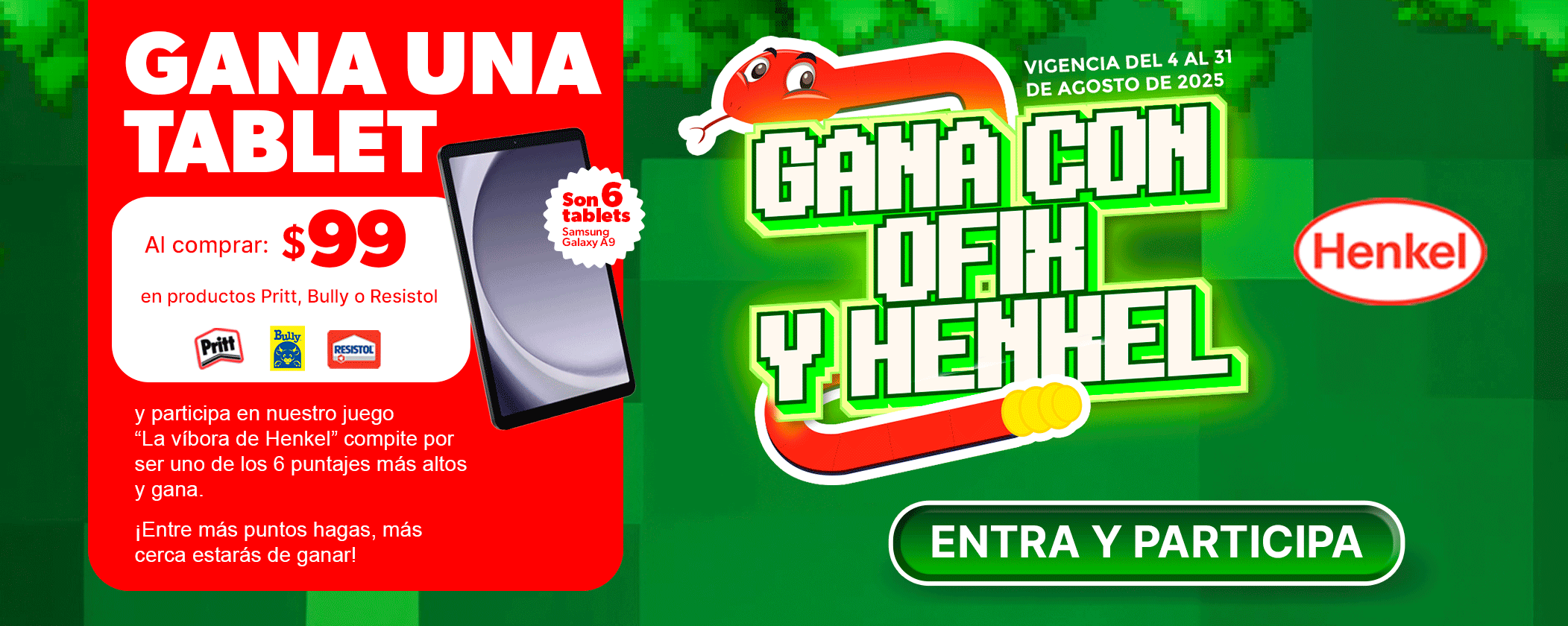 gana con ofix y henkel 