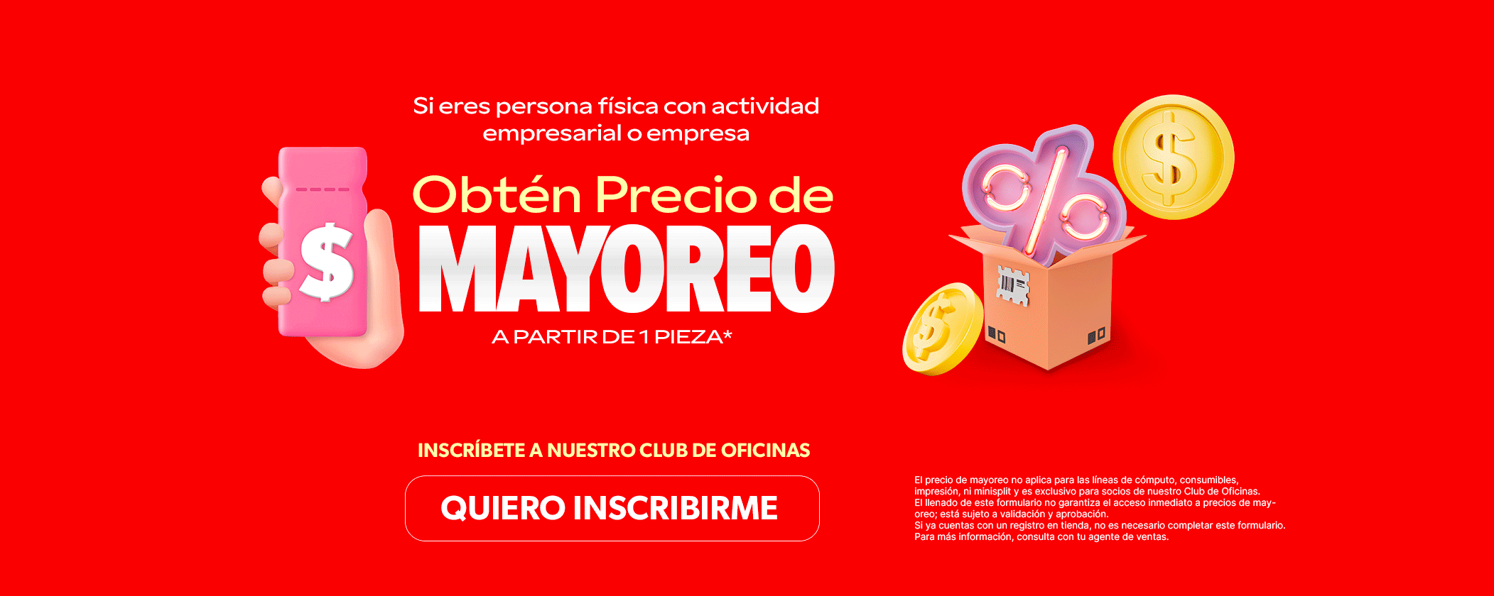 Precio de mayoreo en Ofix a partir de 1 pieza