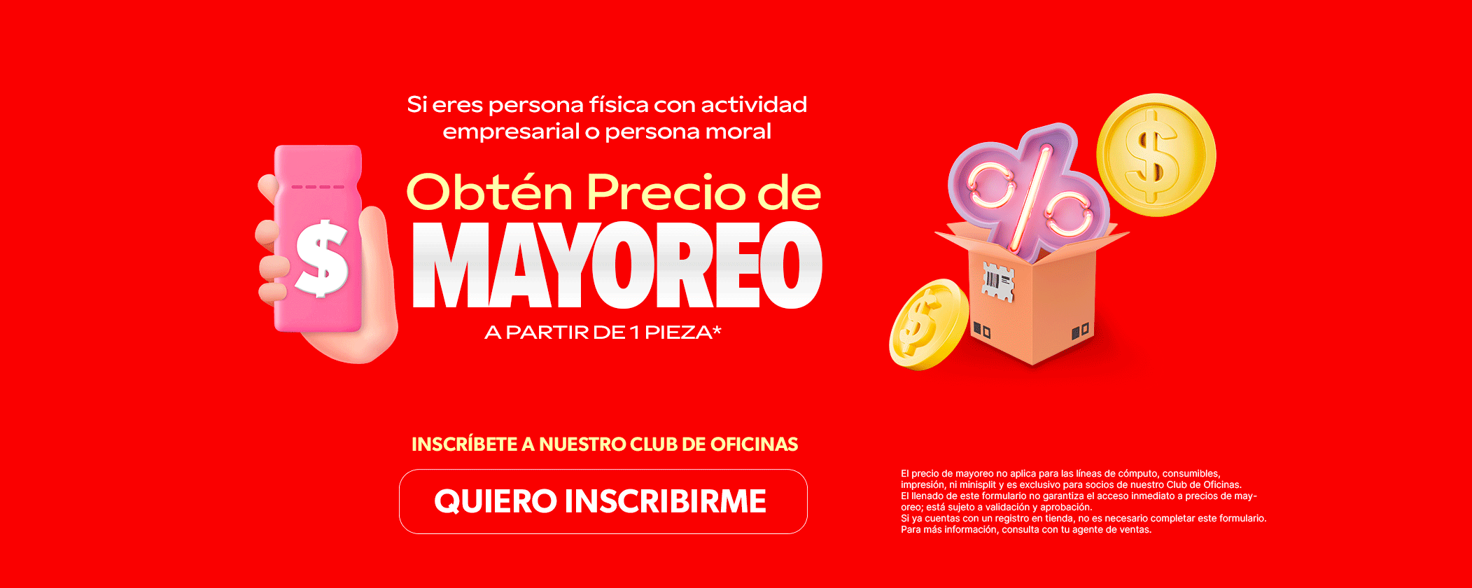 Precio de mayoreo en Ofix a partir de 1 pieza